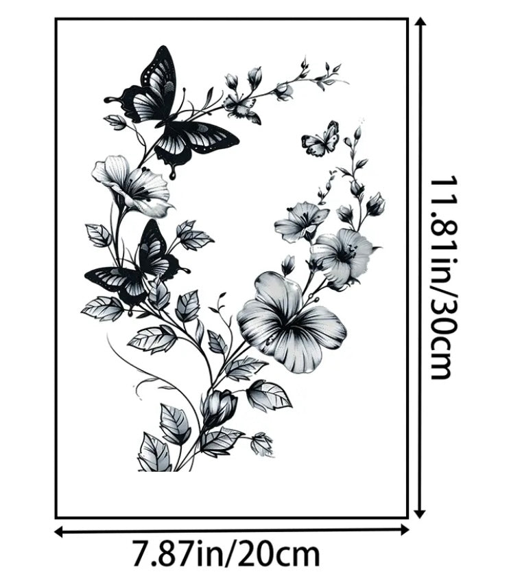 B&W butterfly design