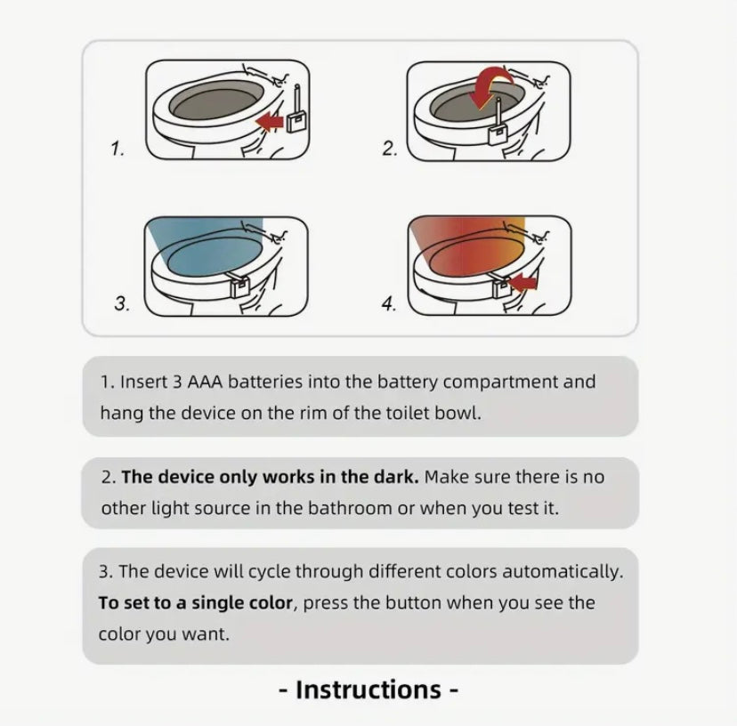 Toilet night light