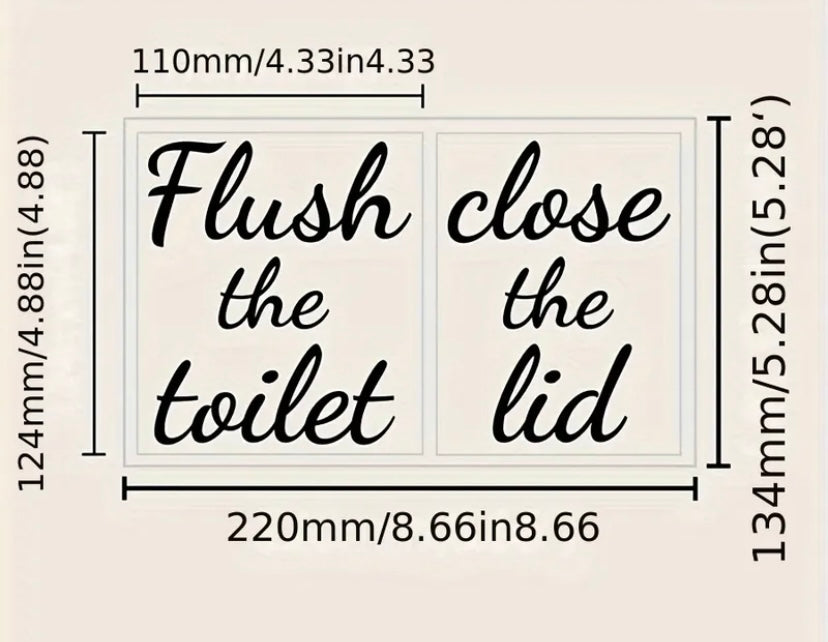 Flush and close