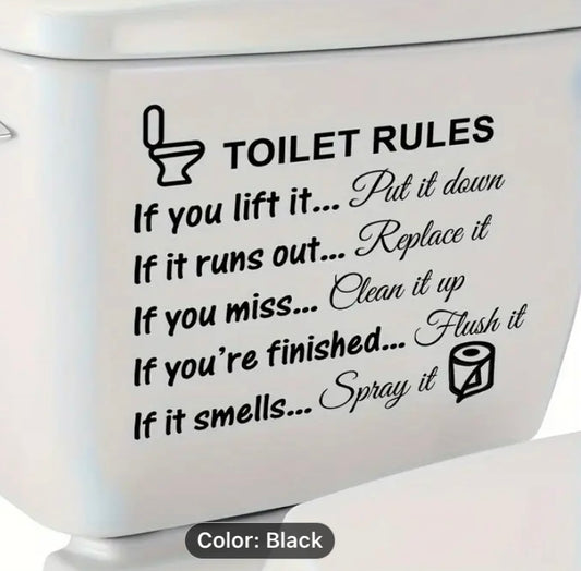 Toilet rules