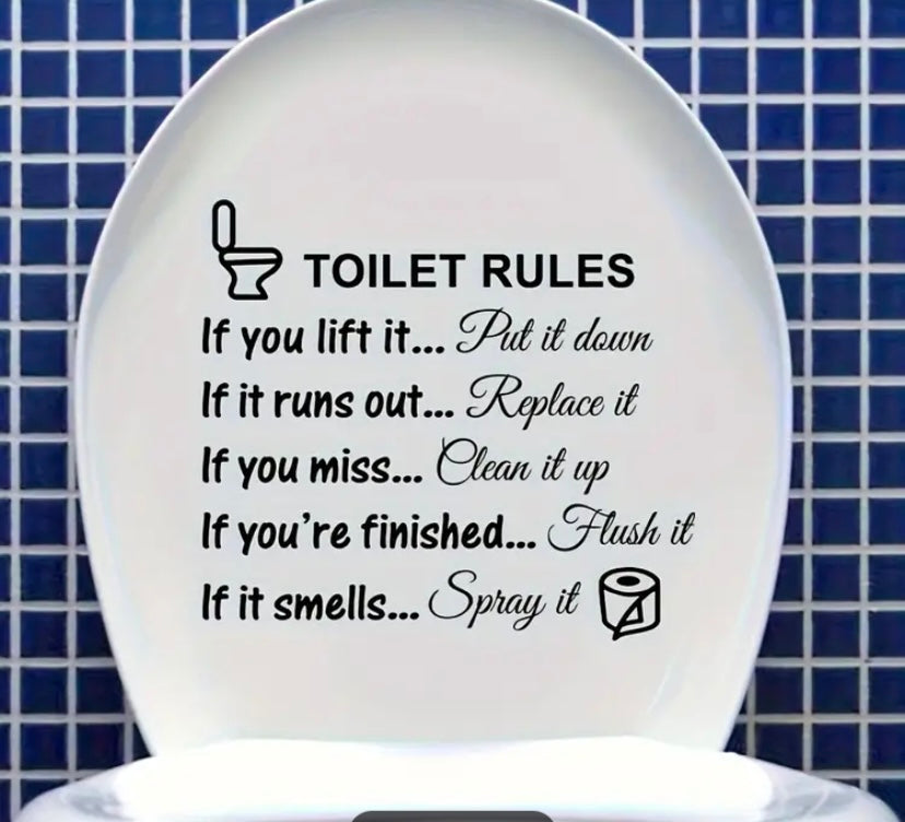 Toilet rules